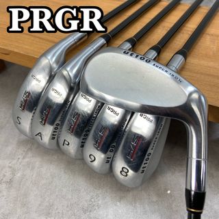 PRGR　プロギア　HS　UT100　メンズゴルフ　アイアン6本セット　カーボン　M-37　R　右利き用